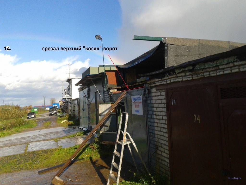 Как поднять гаражные ворота в кирпичном гараже | хитрости жизни