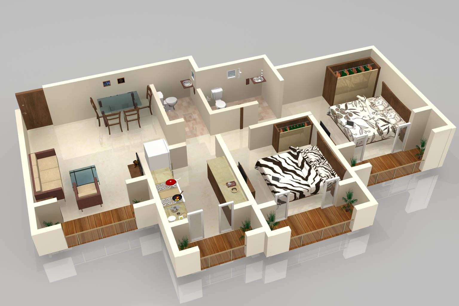 Floorplan 3d ландшафт