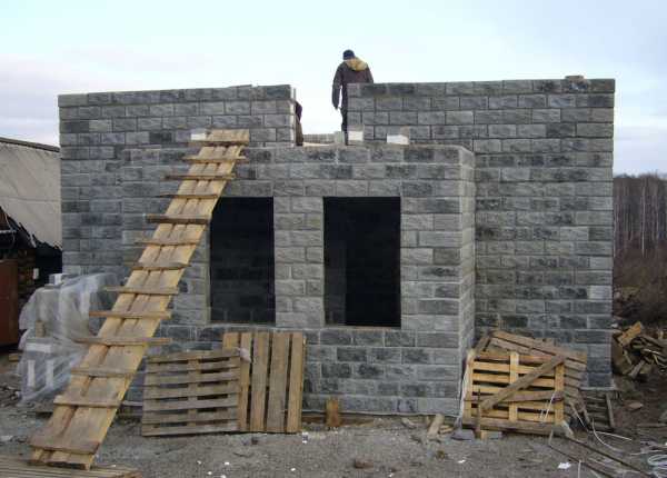 Баня из керамзитобетонных блоков своими руками: как построить, видео