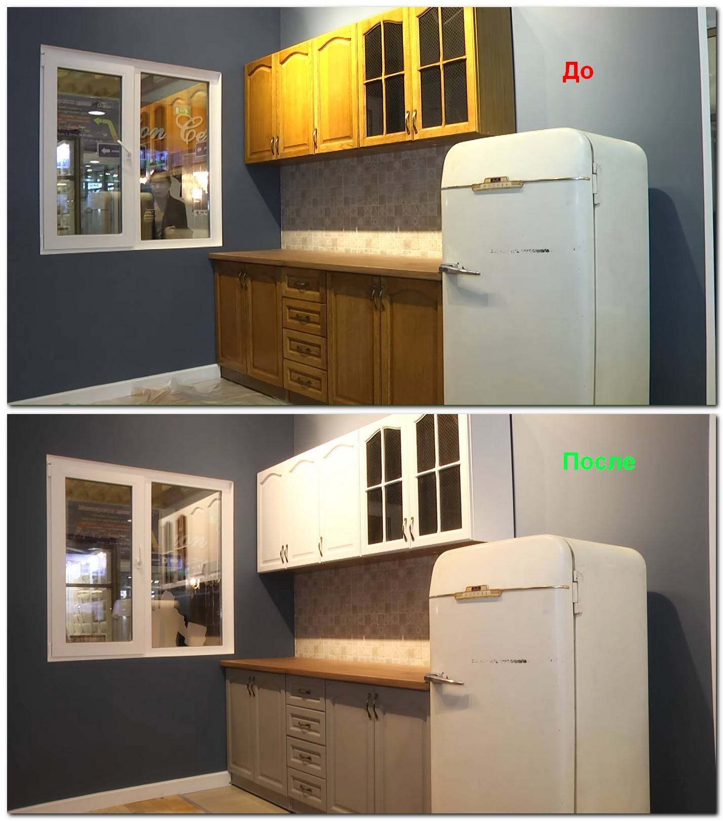 Реставрация кухонного гарнитура: как обновить своими руками, его переделка и чем можно обклеить
