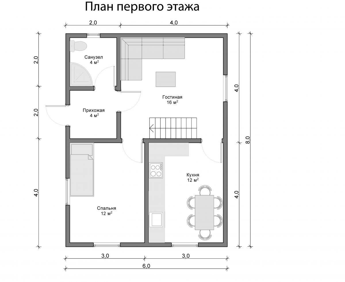 Грамотная планировка дома с мансардой | home-ideas.ru