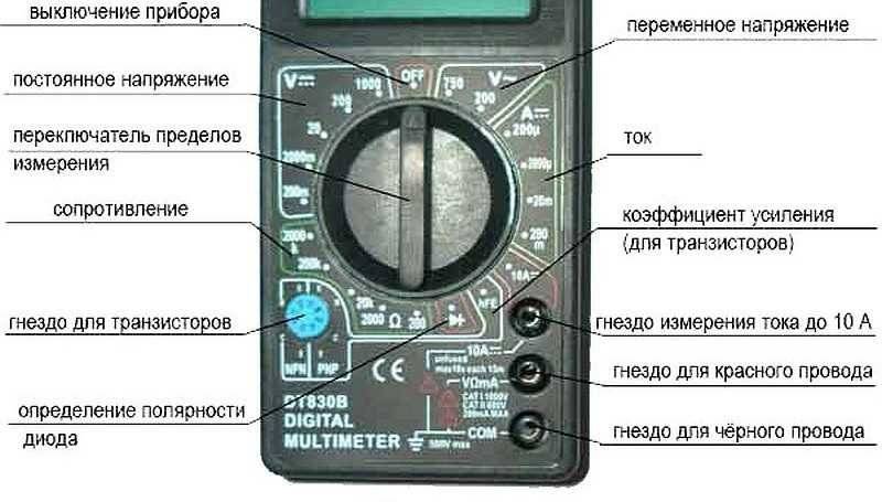 Мультиметр цифровой m830b: как пользоваться, инструкция по применению