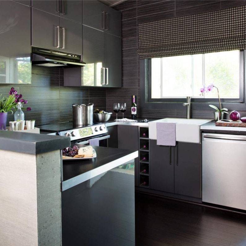 Серая кухня: дизайн интерьера, цветовые сочетания