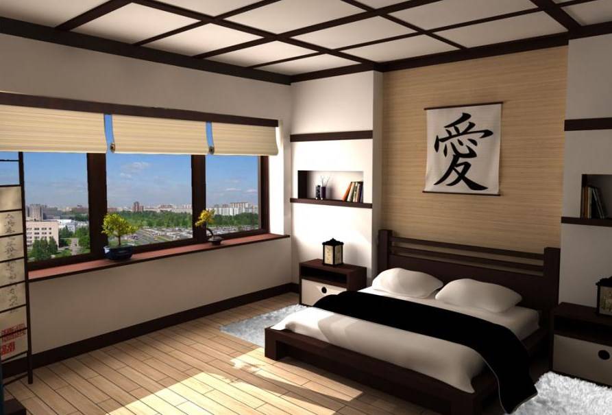 Дизайн спальни в японском стиле (30 фото). общие принципы. облицовка помещения. мебель, декор и аксессуары. китайский стиль