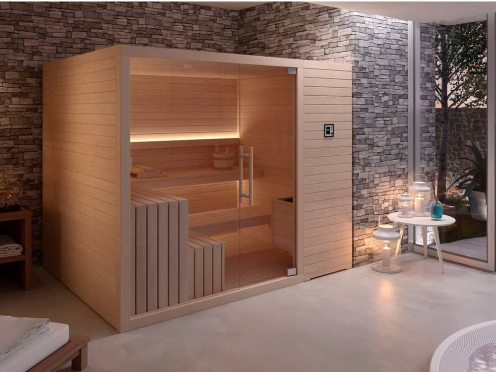 Сауна в квартире (79 фото): инфракрасная домашняя мини-кабина, проекты для дома в ванной комнате