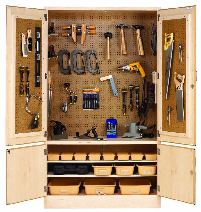 Хранение инструмента в гараже: как разместить и сделать стенды своими руками