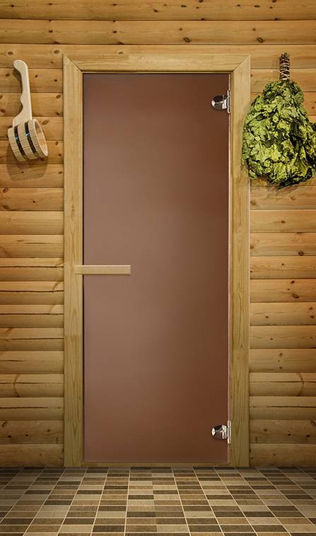 Стеклянные двери для сауны и бани: как выбрать, сделать, установить