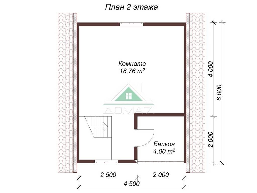 Баня площадью 6х6 м с мансардой: планировка дома из бруса с террасой и туалетом, каркасный терем из бревна с балконом