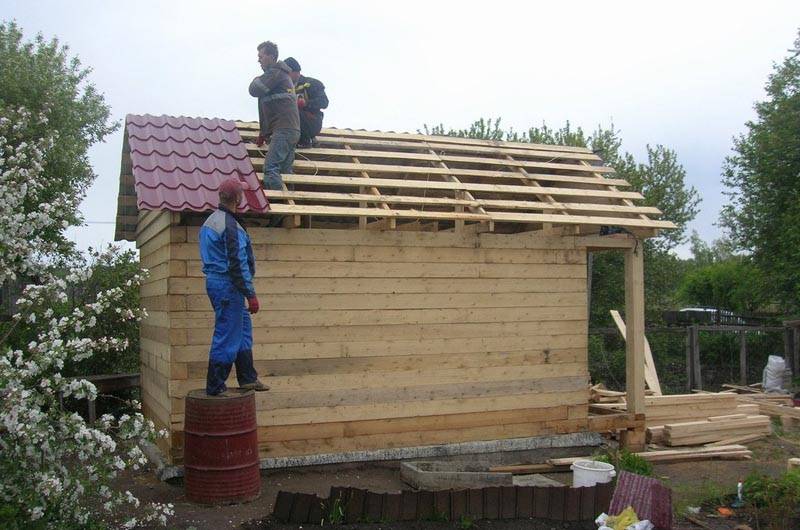 Как построить крышу бани - пошаговая инструкция по возведению