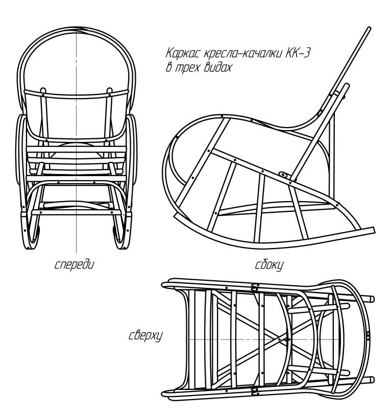 Кресло качалка своими руками: особенности, виды, технология сборки и чертежи