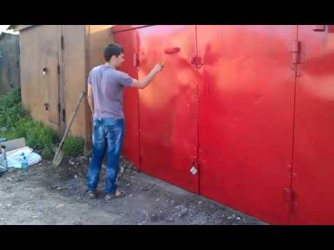 Как и чем покрасить стены в гараже