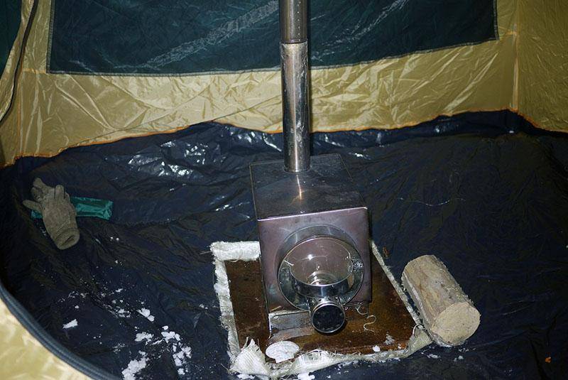 Обогрев палатки зимой на рыбалке без угара своими руками: способы, видео
