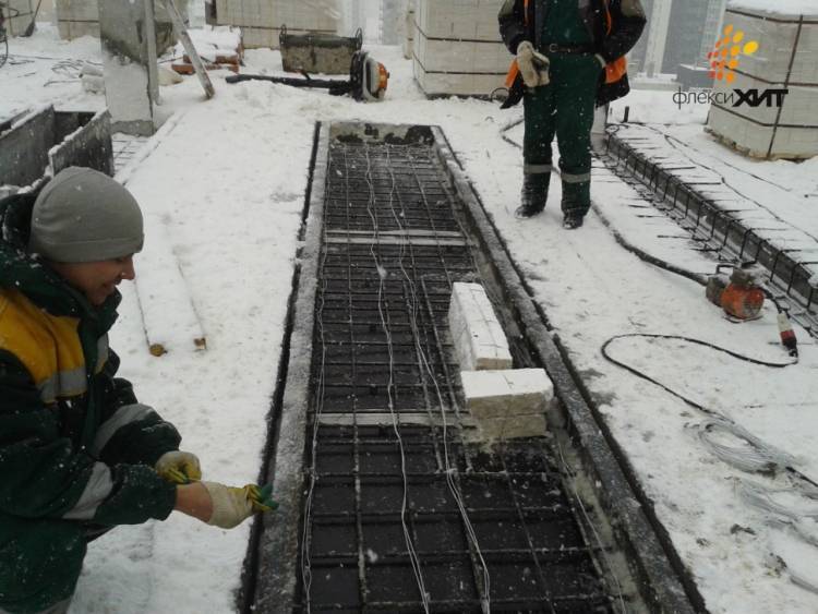 Заливка бетона при отрицательных температурах: секреты технологии зимнего бетонирования