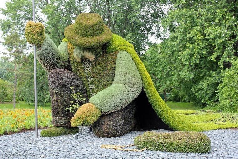 Садовые скульптуры своими руками