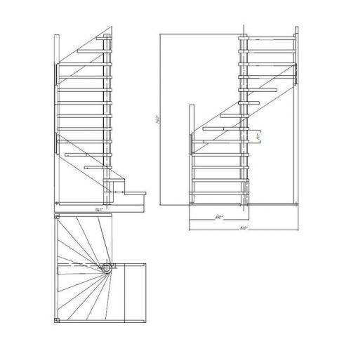 Винтовая лестница на второй этаж своими руками + чертежи