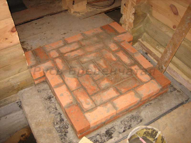 Фундамент под печь в деревянном доме своими руками