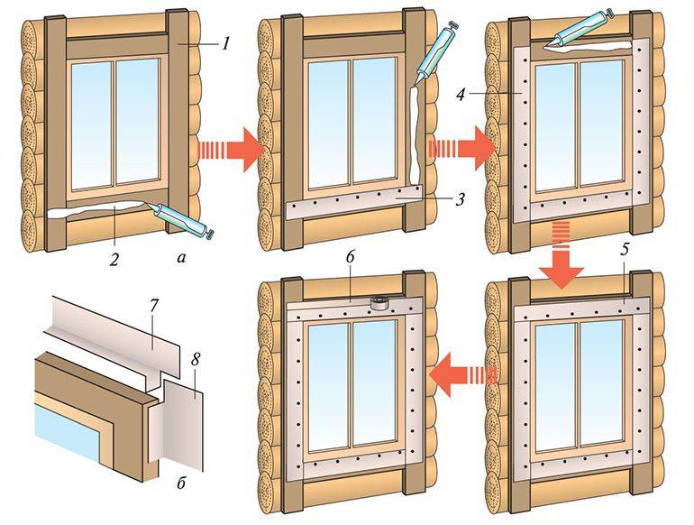 Как установить пластиковое окно в каркасном доме?
