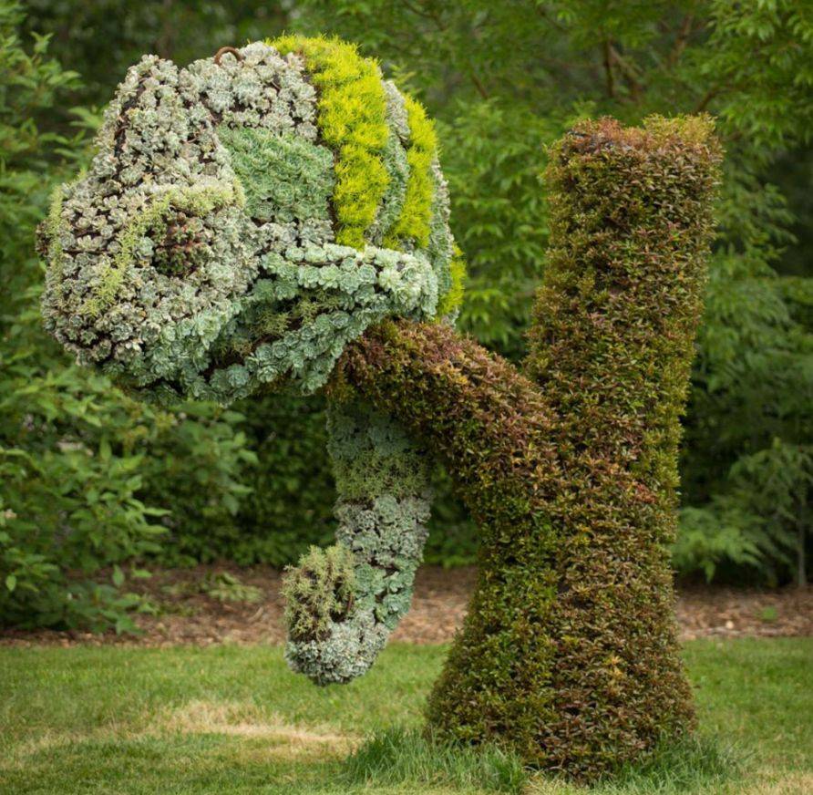 Живые скульптуры для сада своими руками
