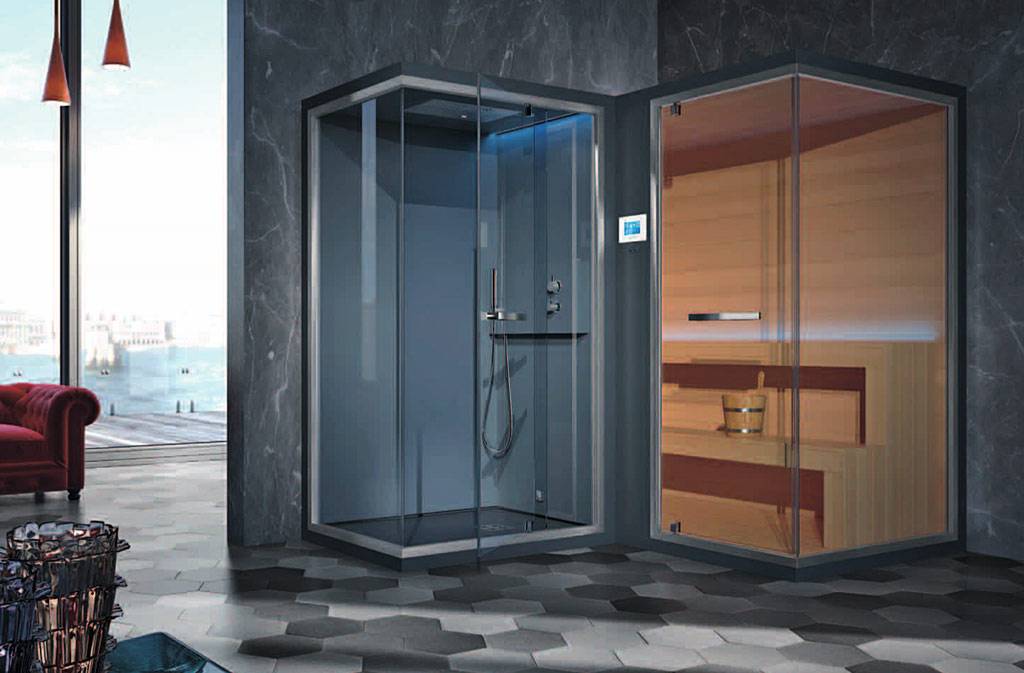 Сауна в ванной комнате — легко! душевые кабины с парогенератором