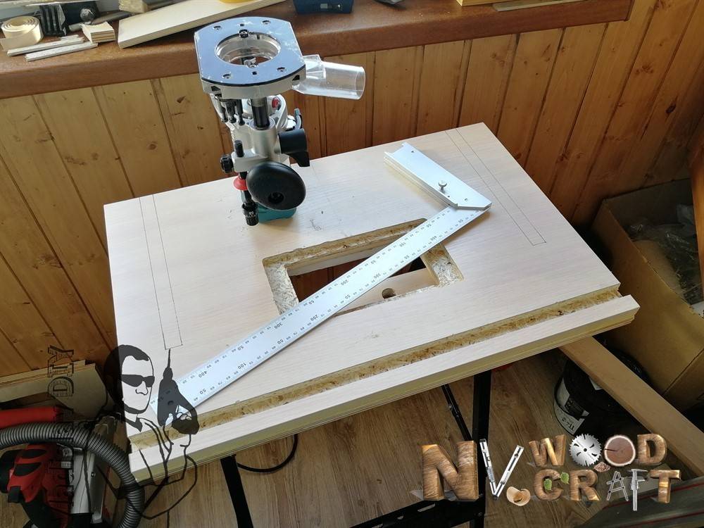 Шаг навстречу профессиональной мастерской — стол для фрезера своими руками с чертежом и размерами