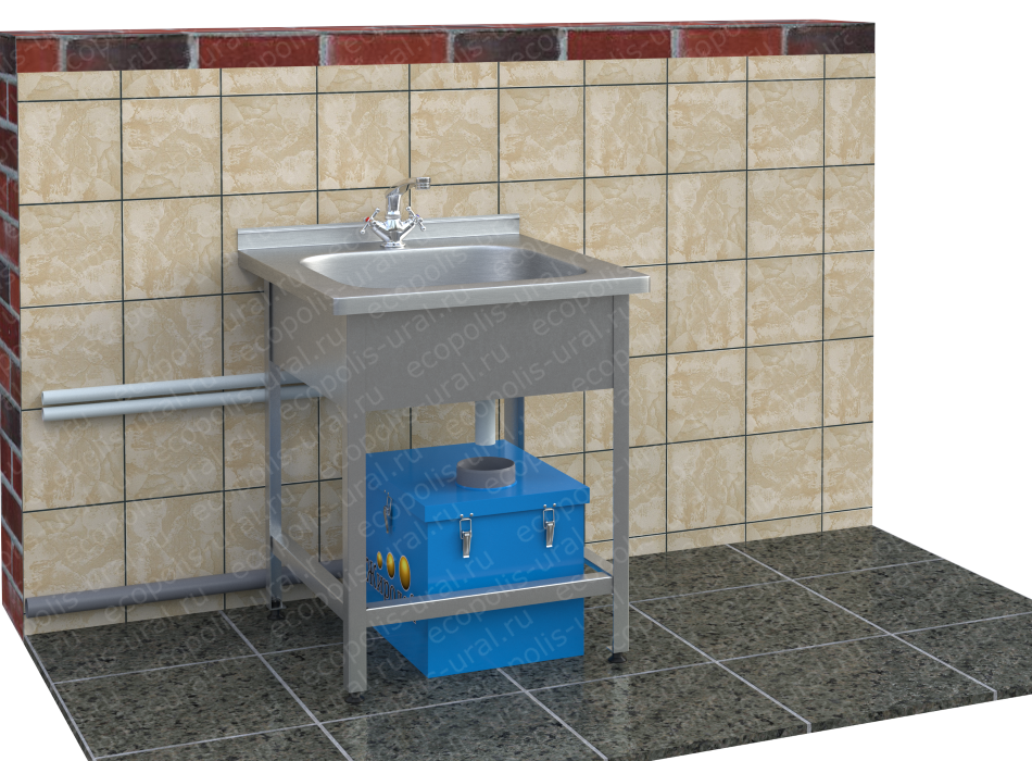 Жироуловитель для канализации из столовой с автоматическим сбором жира