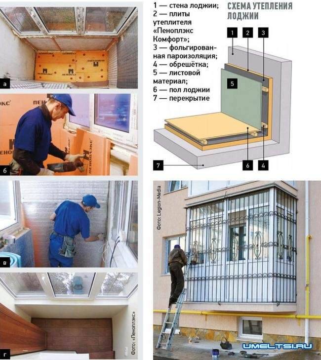 Как утеплить балкон изнутри своими руками: руководство по правильному утеплению лоджий и балконов (115 фото и видео)