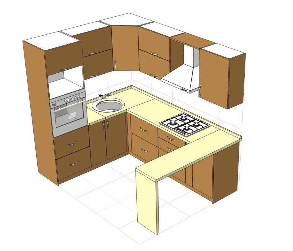 Кухня своими руками: чертежи и схемы, как рассчитать с размерами и деталировкой, видео и фото
