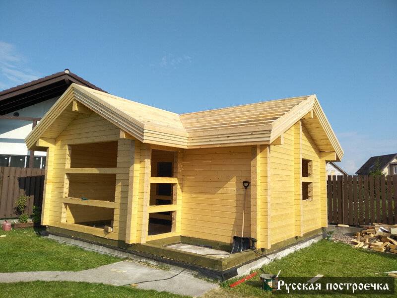 Как строится баня из бруса с мансардой? — expertbrusa.ru