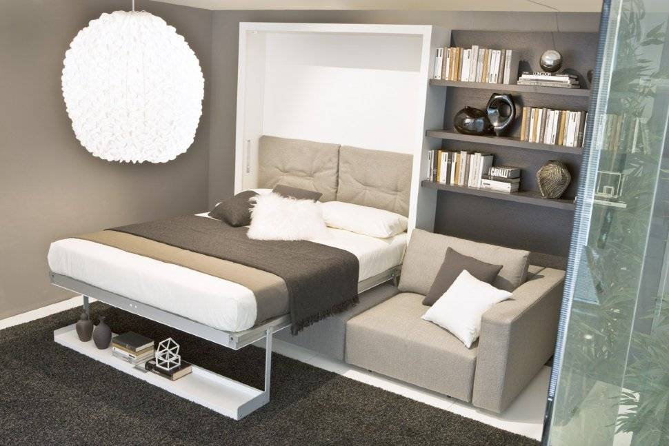 Разновидности кровати трансформер в малогабаритную квартиру, и нюансы конструкции