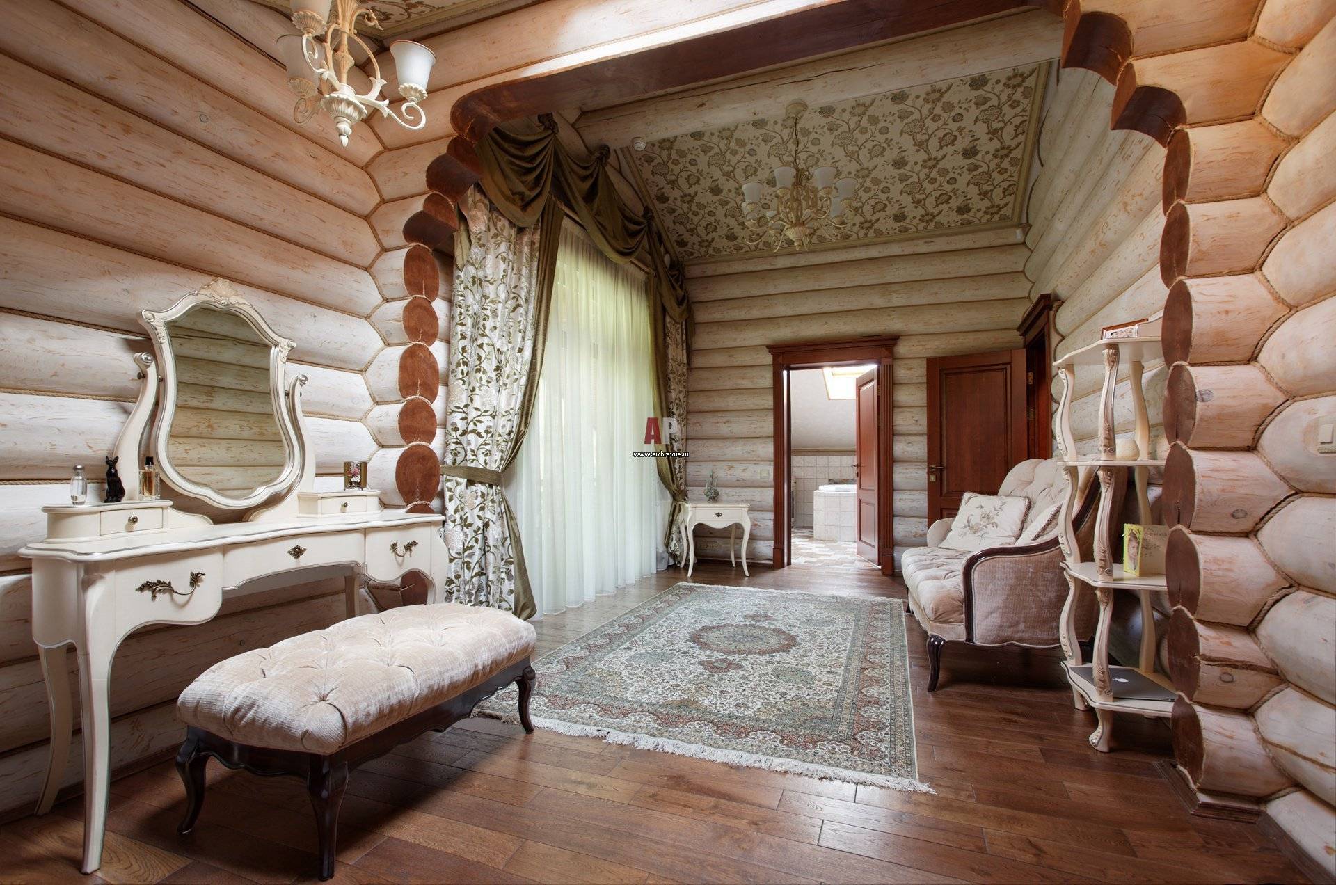 Интерьер деревянного дома - обзор лучших стилей и вариантов оформления (110 фото)