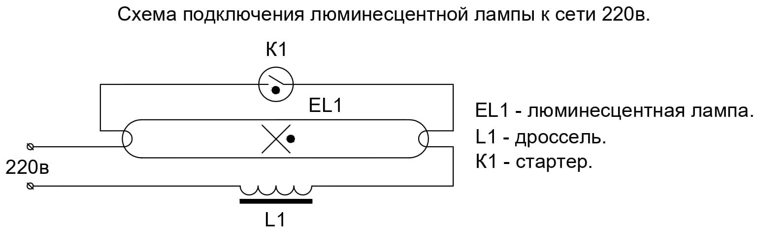 Схемы подключения люминесцентных ламп без дросселя - tokzamer.ru