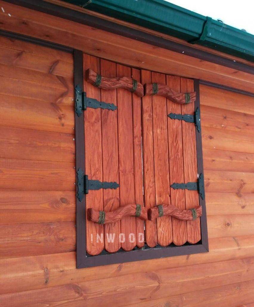Деревянные ставни на окна своими руками - необходимые инструменты и технология изготолвения