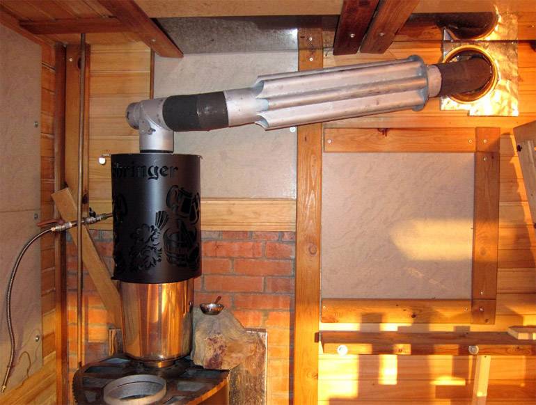 Теплообменник на трубу дымохода своими руками - установка в баню или гараж пошагово