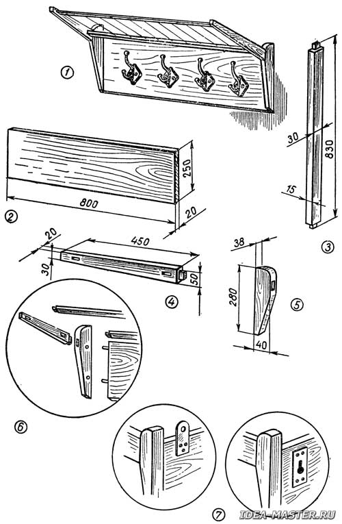 Как сделать вешалку в баню: конструкции, материалы, инструкция по сборке (18 фото)