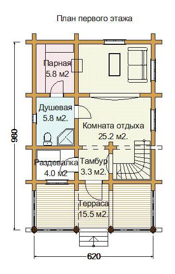 Проекты с сауной в доме, расположенной на первом этаже (фото примеры и цены) | ремонт и строительство дома