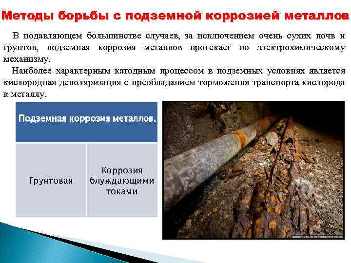Коррозия металлов в различных средах