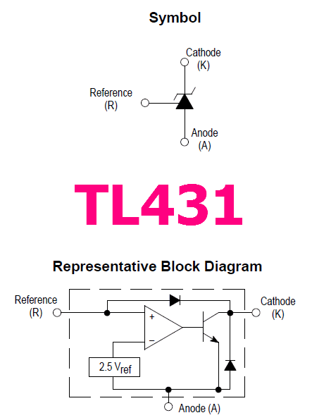 Tl431 характеристики схема