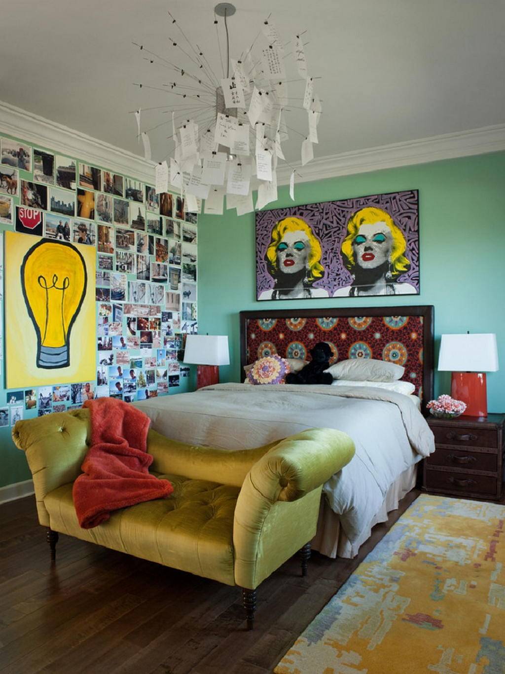 Bedroom pop. Квартира в стиле Энди Уорхола. Комната в стиле Энди Уорхола. Стиль поп-арт в интерьере. Спальня в стиле поп арт.