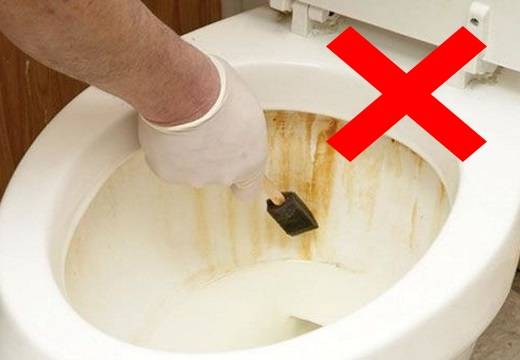 Как очистить унитаз от ржавчины в домашних условиях, отмыть от ржавых потеков, избавиться от мочевого камня, оттереть бачок внутри?