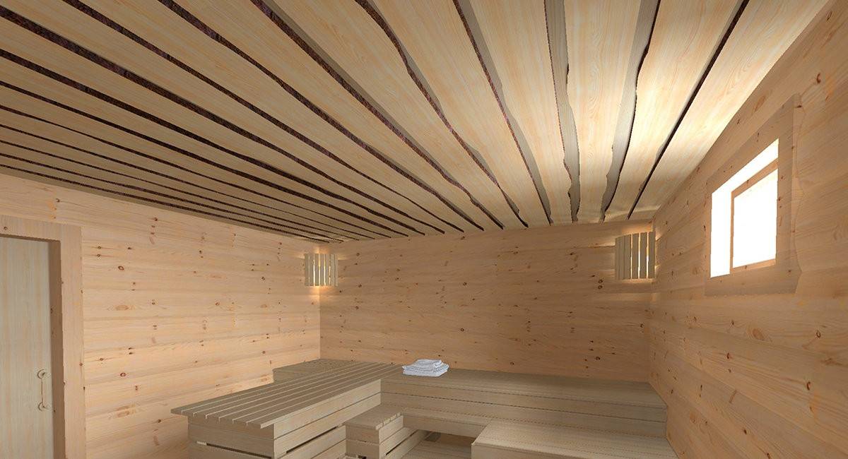 3 лучших варианта покрытия потолка в бане