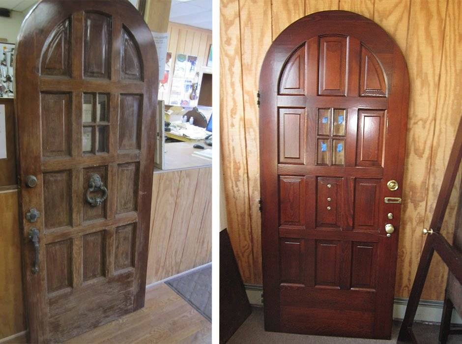Реставрация деревянных дверей: межкомнатные своими руками, старые отреставрировать, видео в домашних условиях