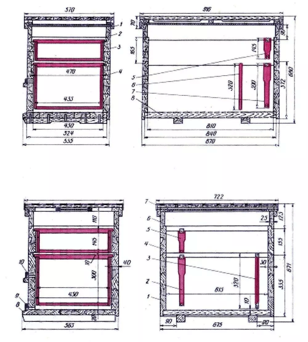 Улей своими руками чертежи 12