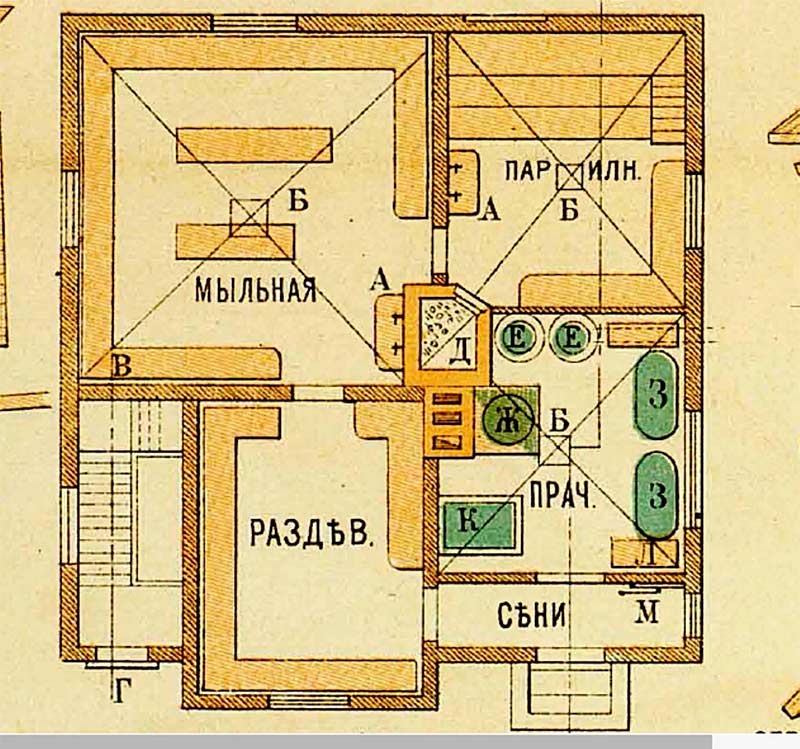 Планировка дома с печным отоплением: интерьер, план деревянного дома - 1drevo.ru