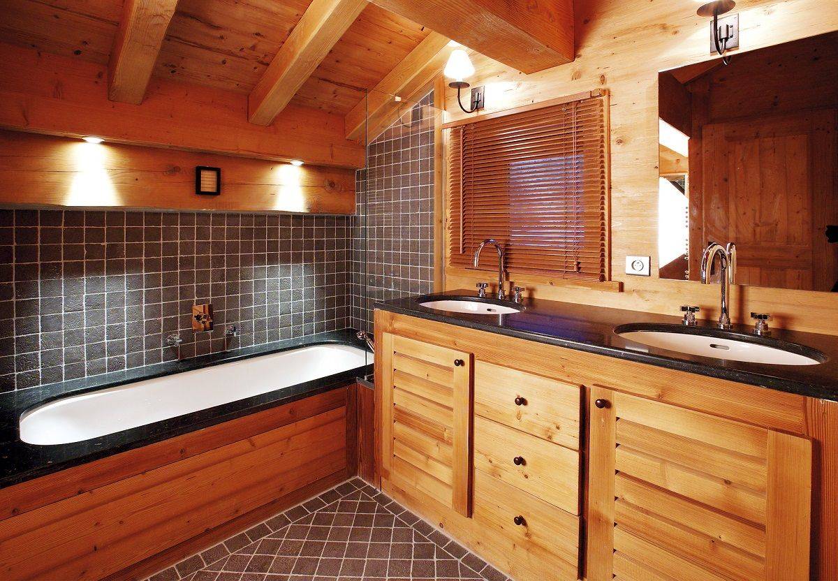 Как сделать ванную в брусовом доме: постройка, отделка, гидроизоляция