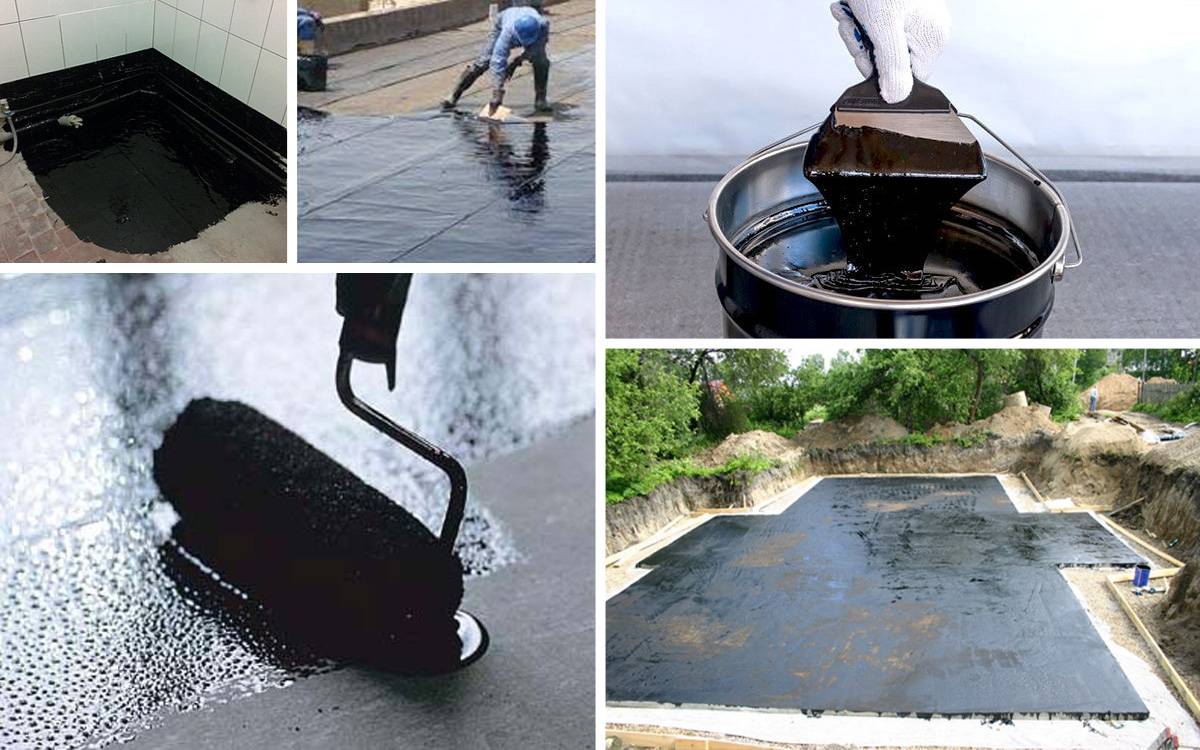 Черное вяжущее вещество для заливки крыши