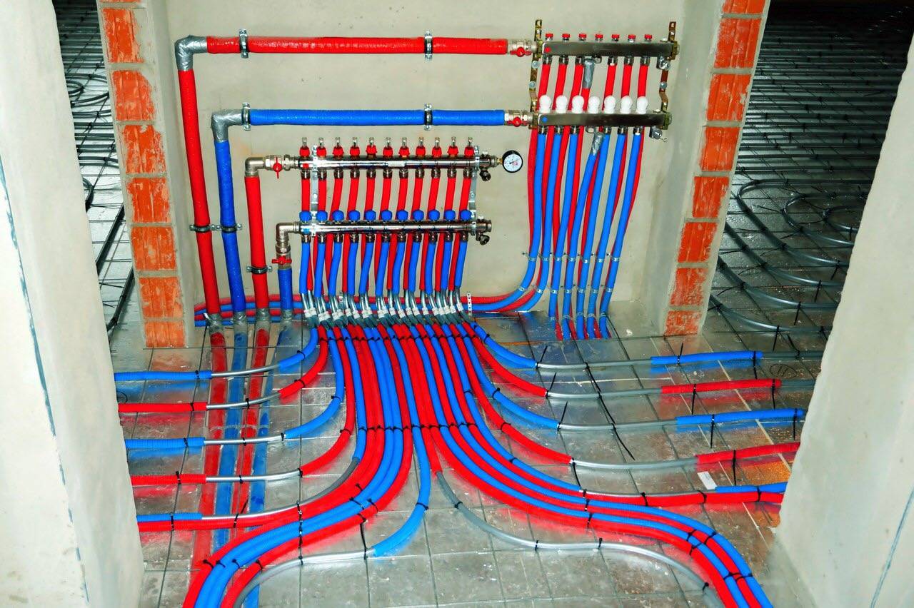 Монтаж коллектора теплого пола своими руками: схема подключения и настройка