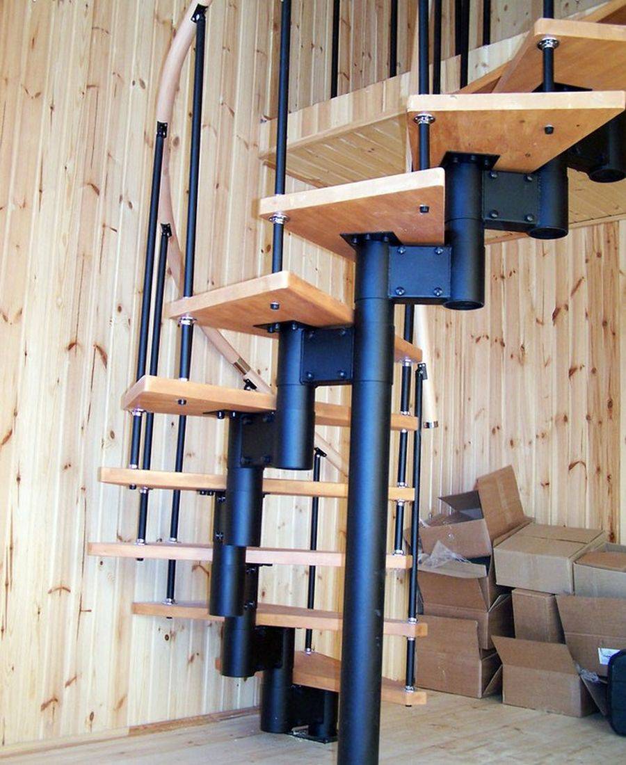 Деревянная лестница на металлическом каркасе: типы деревянных лестниц на металлическом каркасе +фото и видео