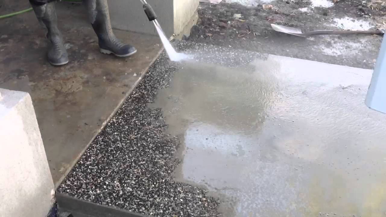 Технология мытый бетон или микровымывание своими руками