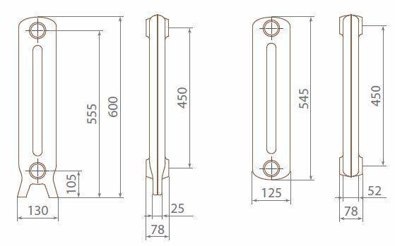 Чугунный радиатор мс 140 технические характеристики: схемы и приемы монтажа радиаторов отопления