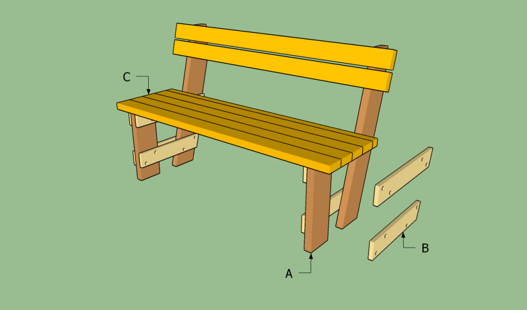Как сделать скамейку своими руками из дерева и профтрубы